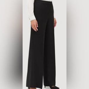 Lafayette 148 Womens Black Classic Stretch Wool Pants Sz 12 New